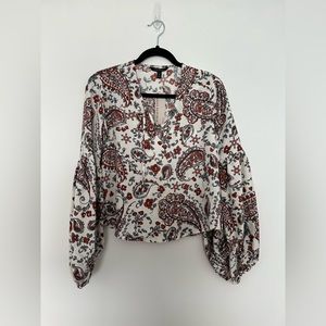 Banana Republic Printed Floral Blouse
